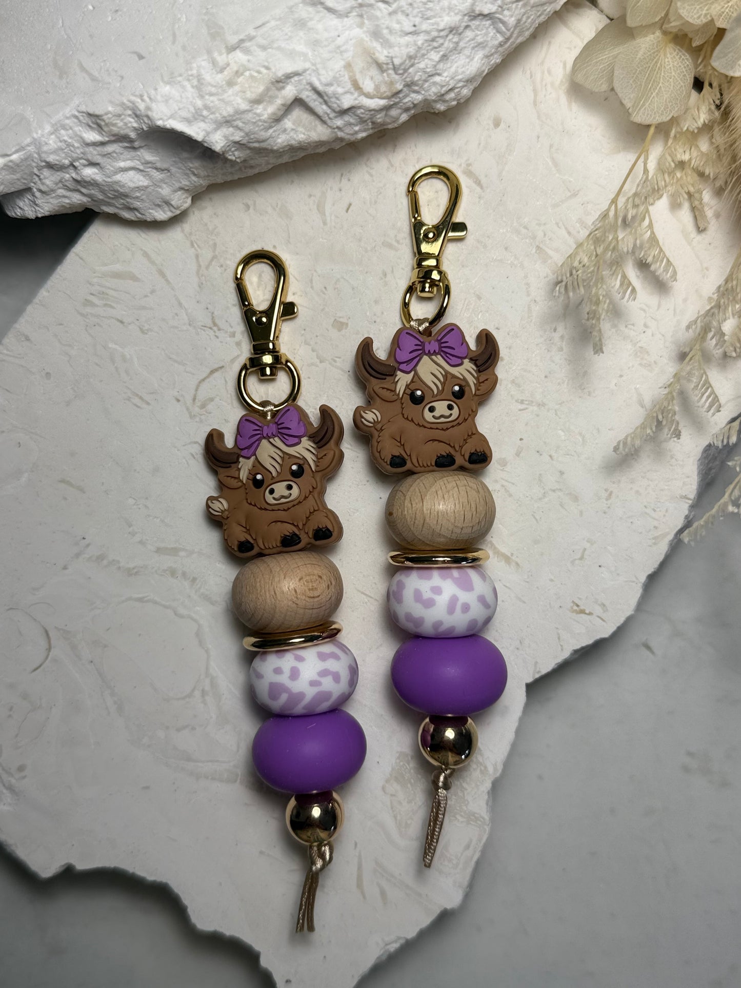 Purple Baby Highland Cow